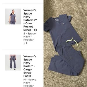 Figs space navy. Medium Kade bottoms